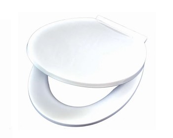 Λευκό πλαστικό καπάκι τουαλέτας wc Ε-2291 soft close 36*42εκ