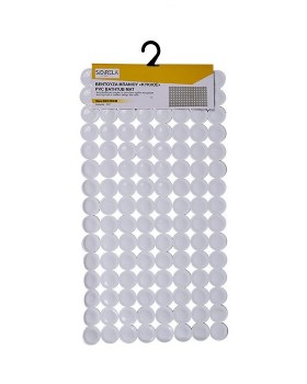 Βεντούζα μπάνιου κύκλοι λευκό pvc Ε-2889 38*36εκ
