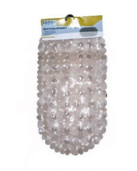 Βεντούζα μπάνιου πέτρα γκρι pvc Ε-1507 67*34εκ