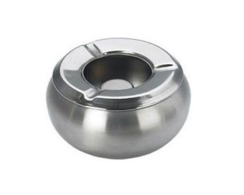 Σταχτοδοχείο αντιανεμικό 10εκ. inox
